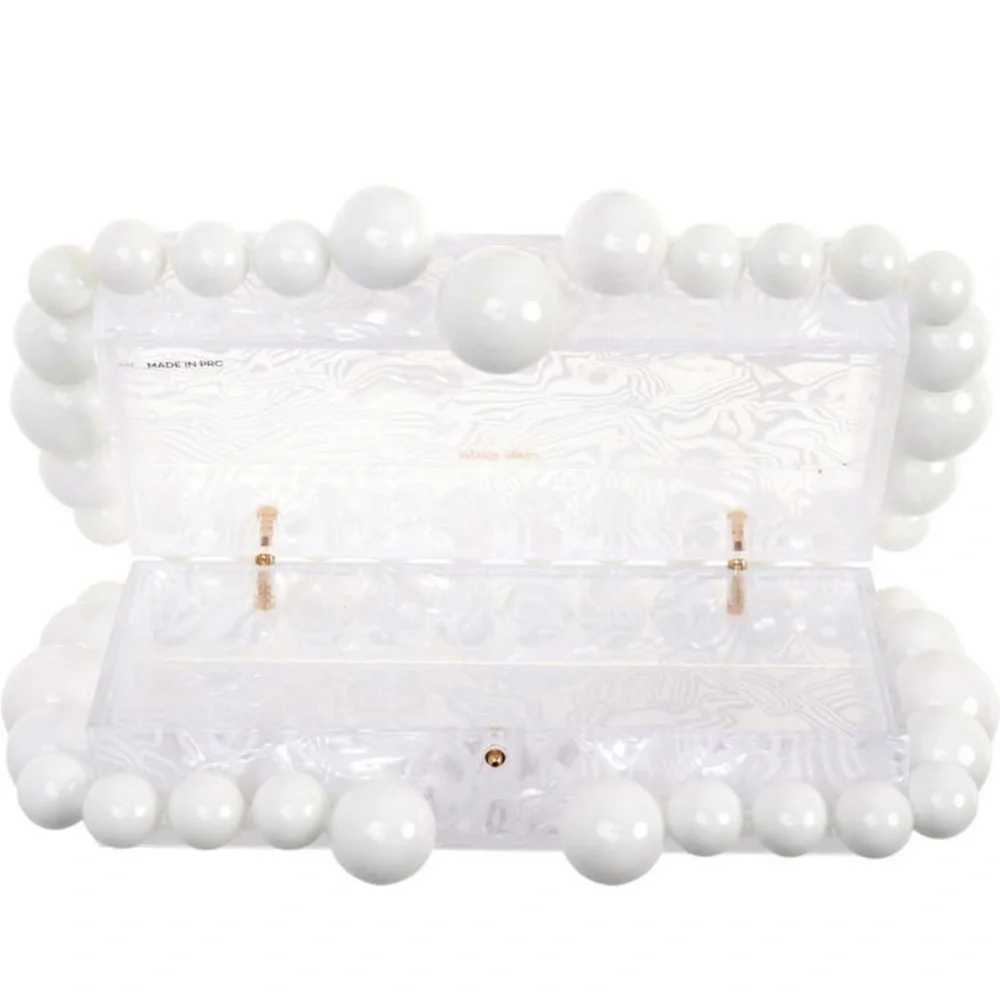 Cult Gaia Eos Beaded Acrylic Box Clutch - Picture 7 of 12
